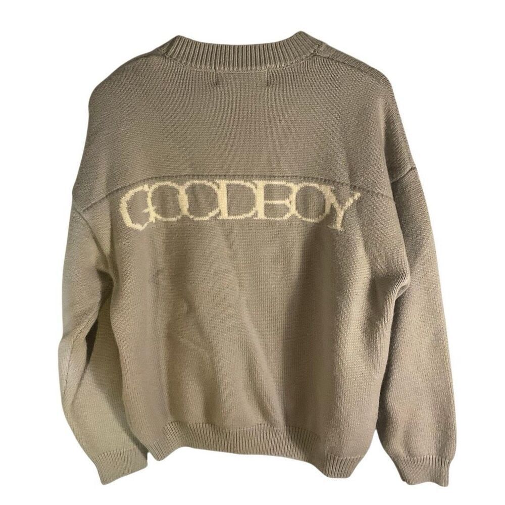 Grey Unisex Wool blend knit Sweater by Goodboy, adamdriver japan